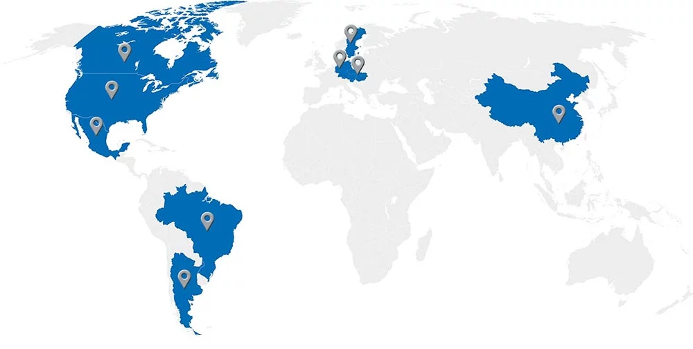 Weltkarte Bleichert Mobil